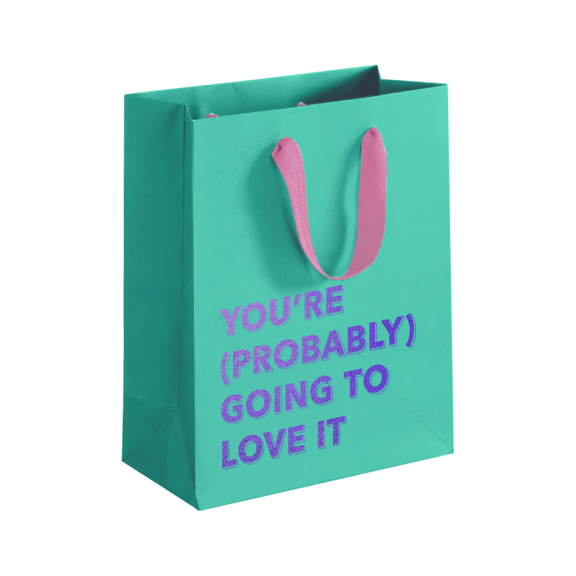 Probably Love Gift Bag (Aqua)