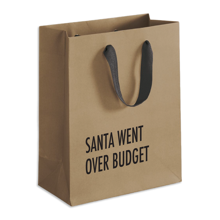 Santa Budget Christmas Gift Bag