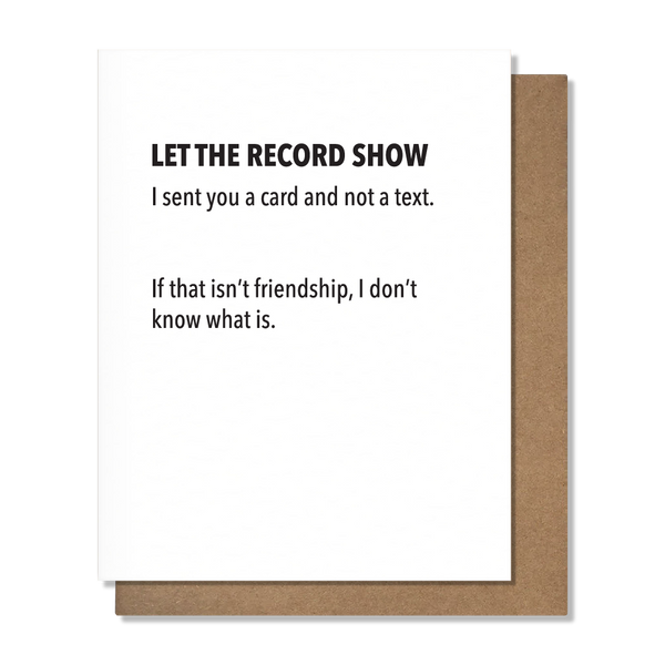 Sent Card Friendship Card