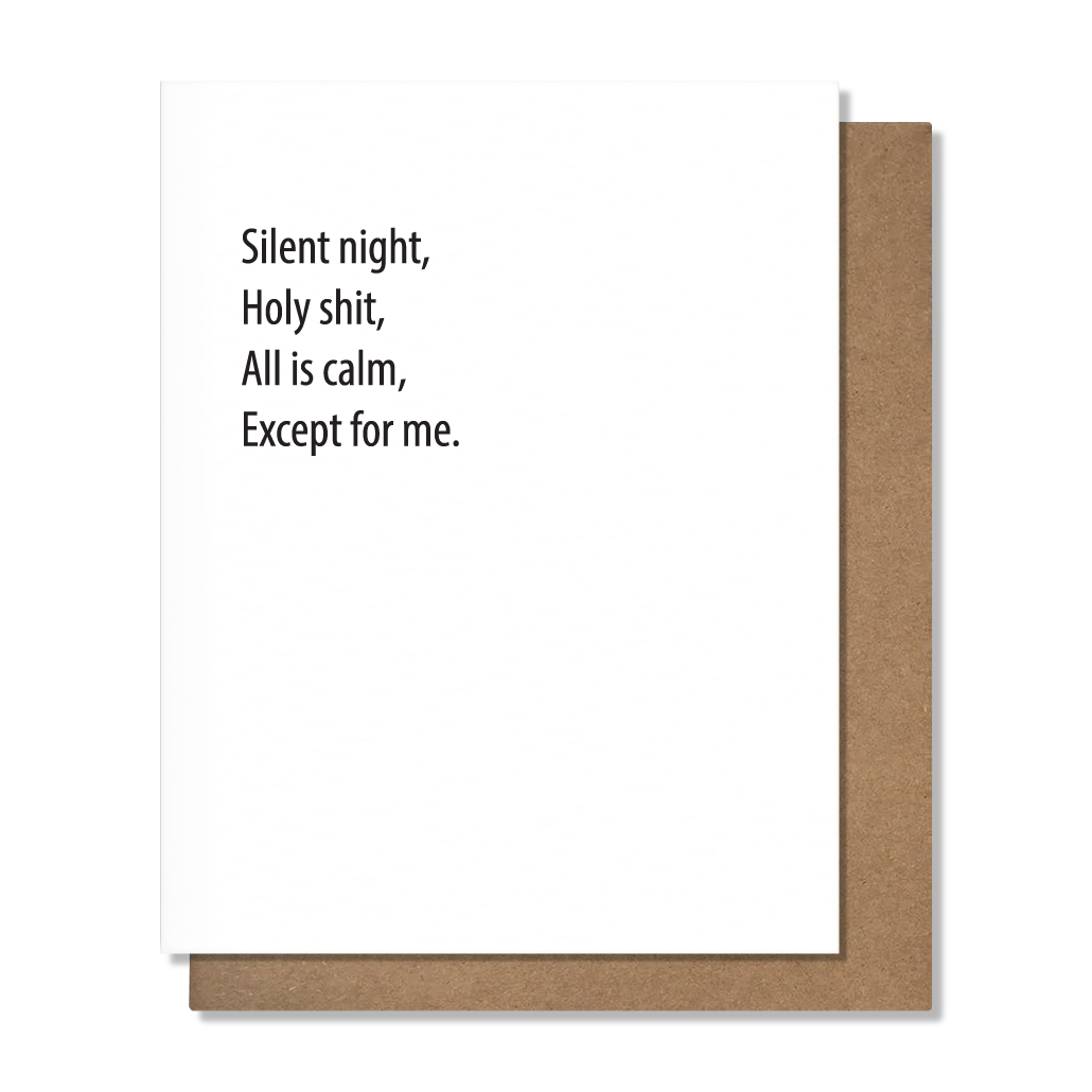 Silent Night Holiday Card