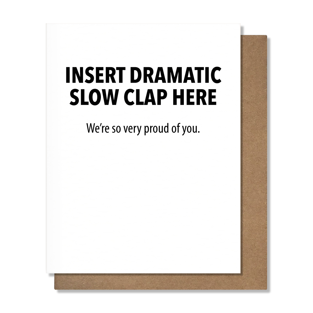 Slow Clap Congratulations Card