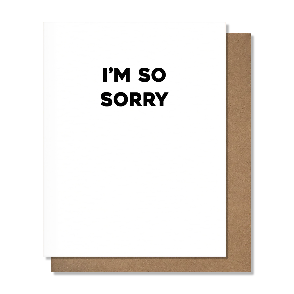 So Sorry Card
