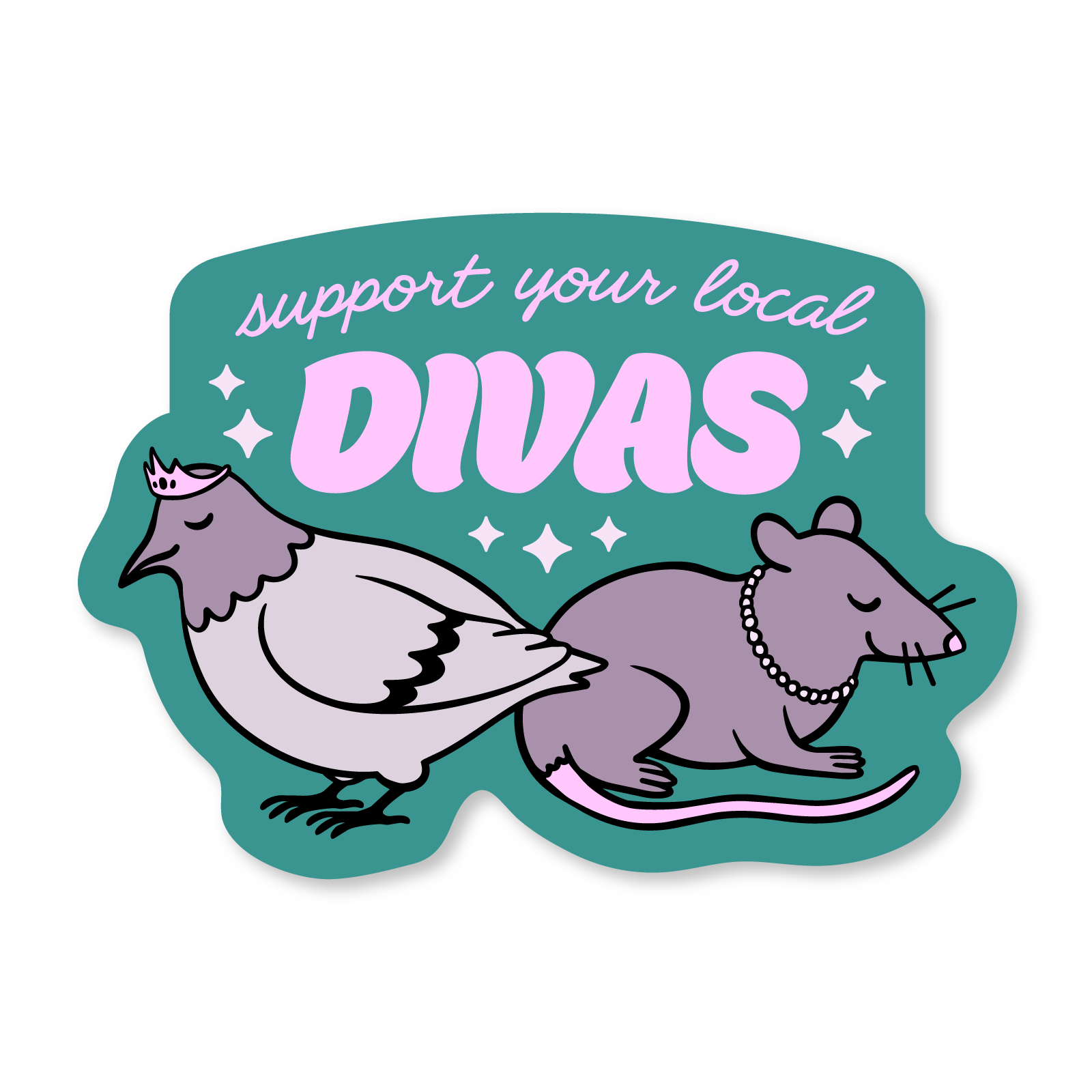 Support Divas Sticker