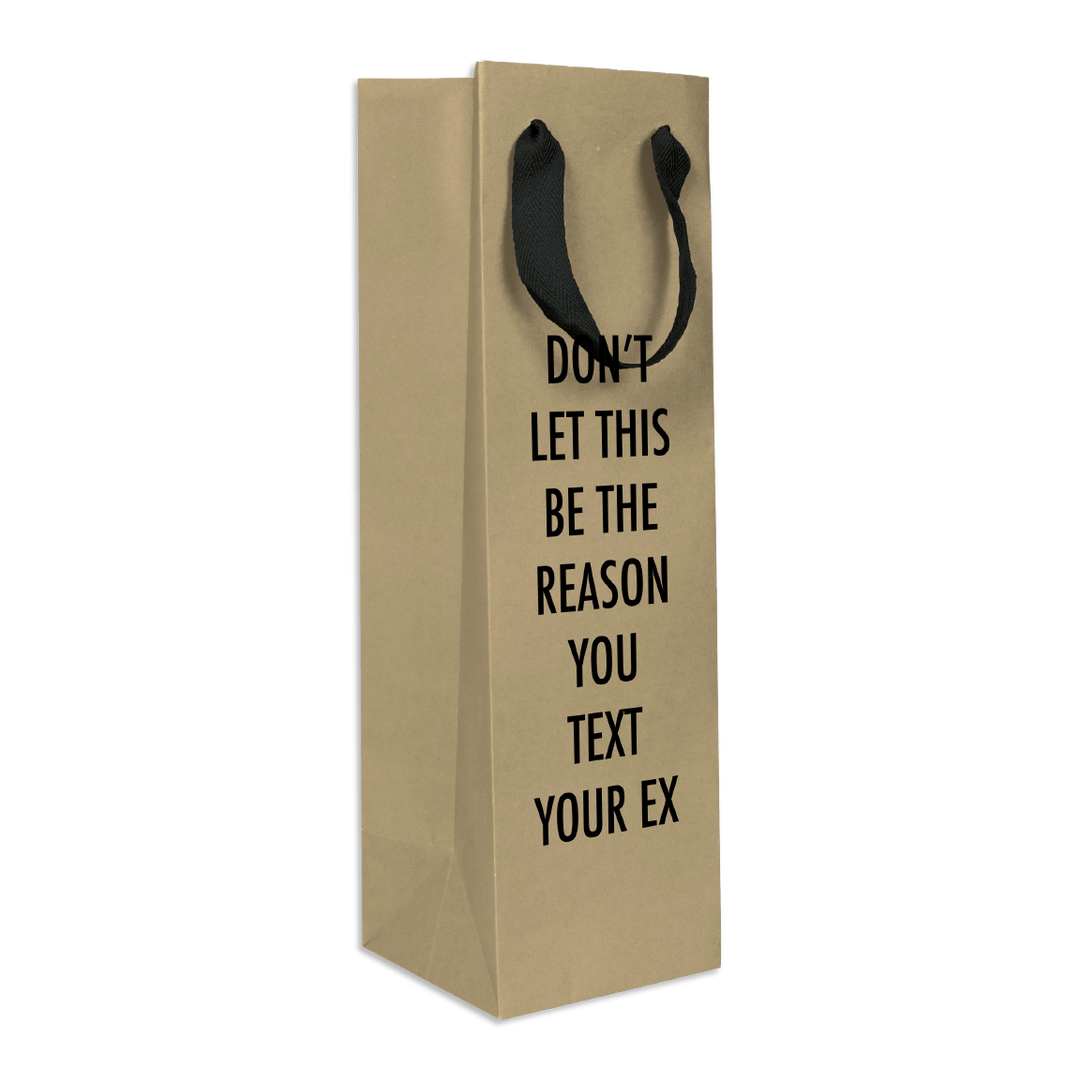 Text Your Ex Wine Bag