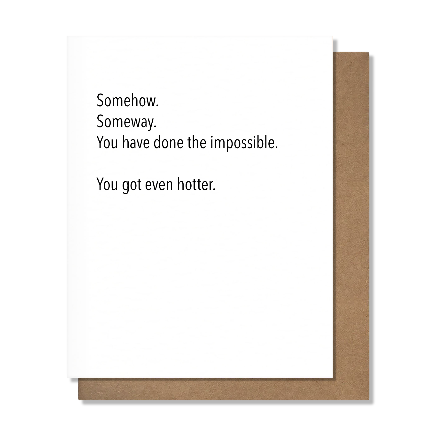 Done The Impossible Card