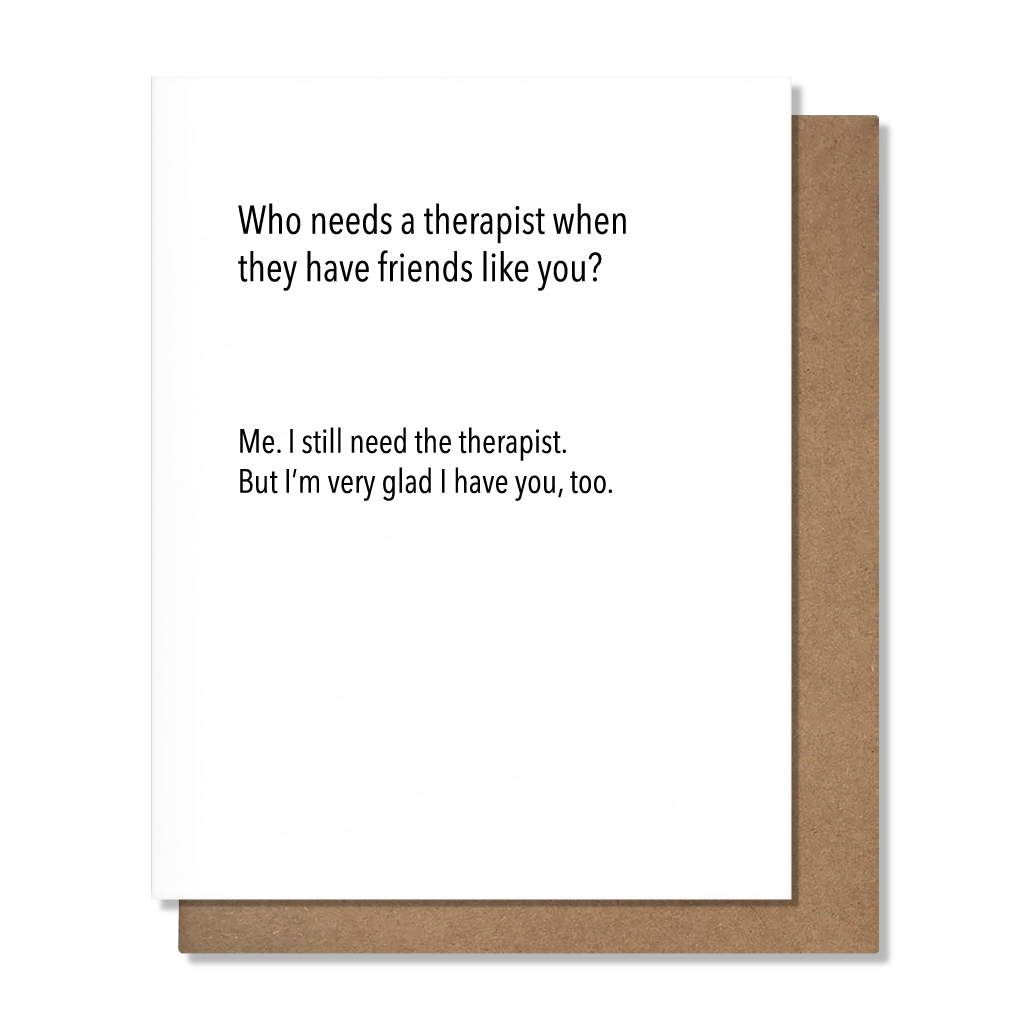 Therapist Friend Card