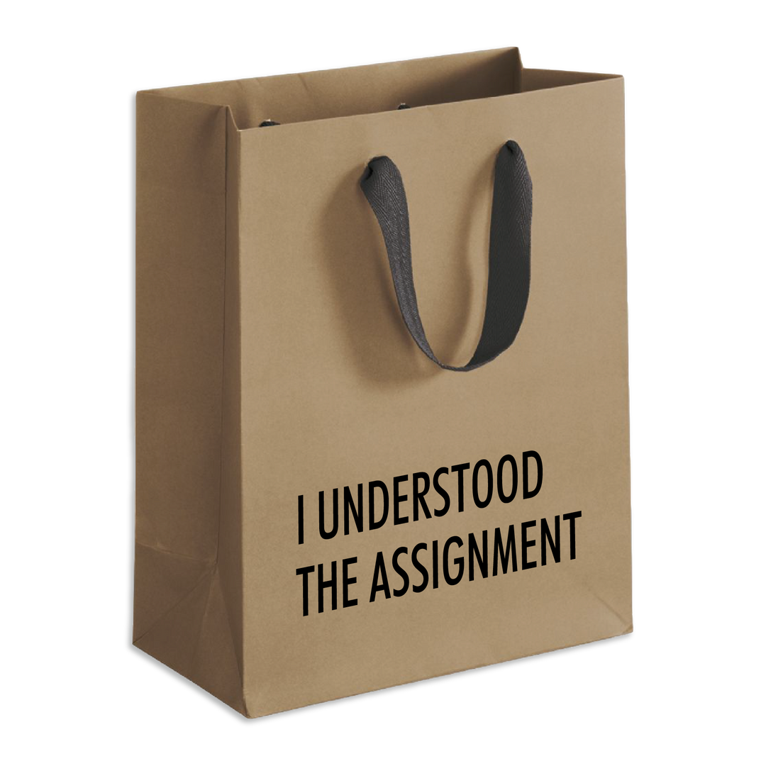 Understood Assignment Gift Bag