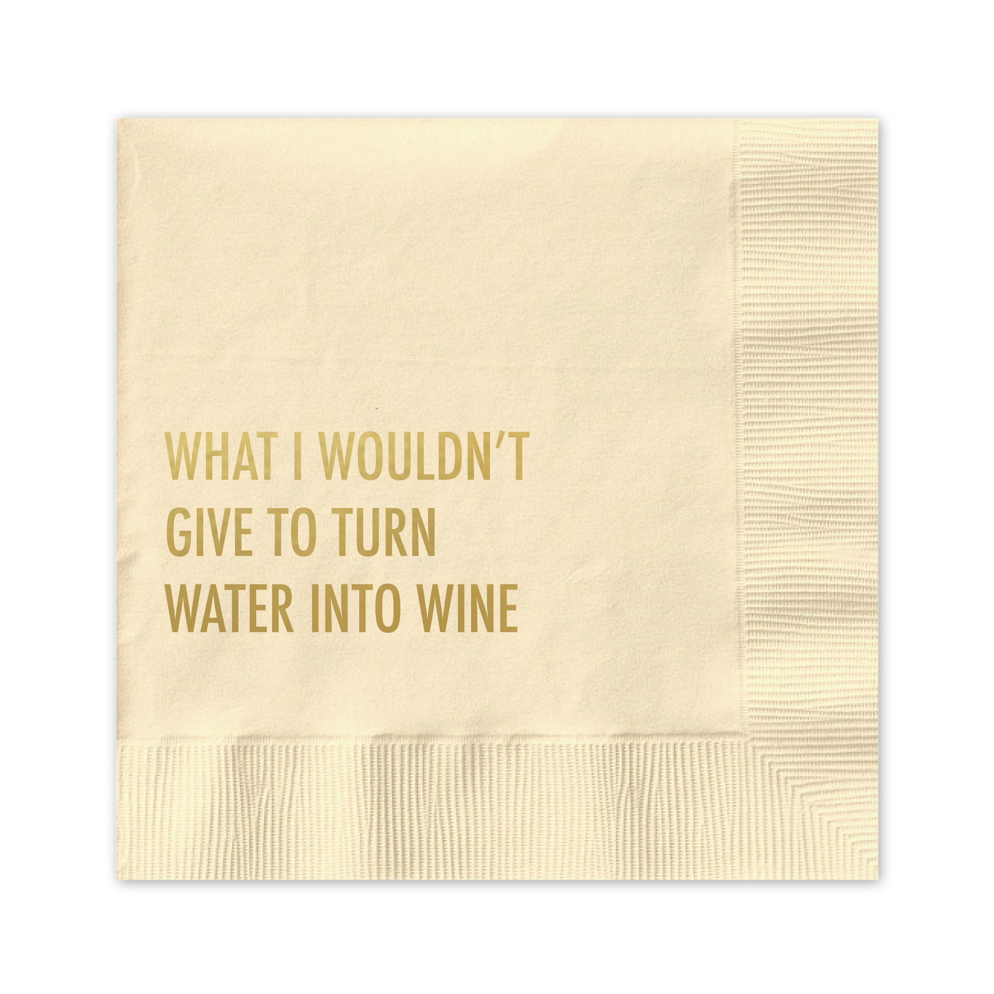 Water Into Wine Cocktail Napkin