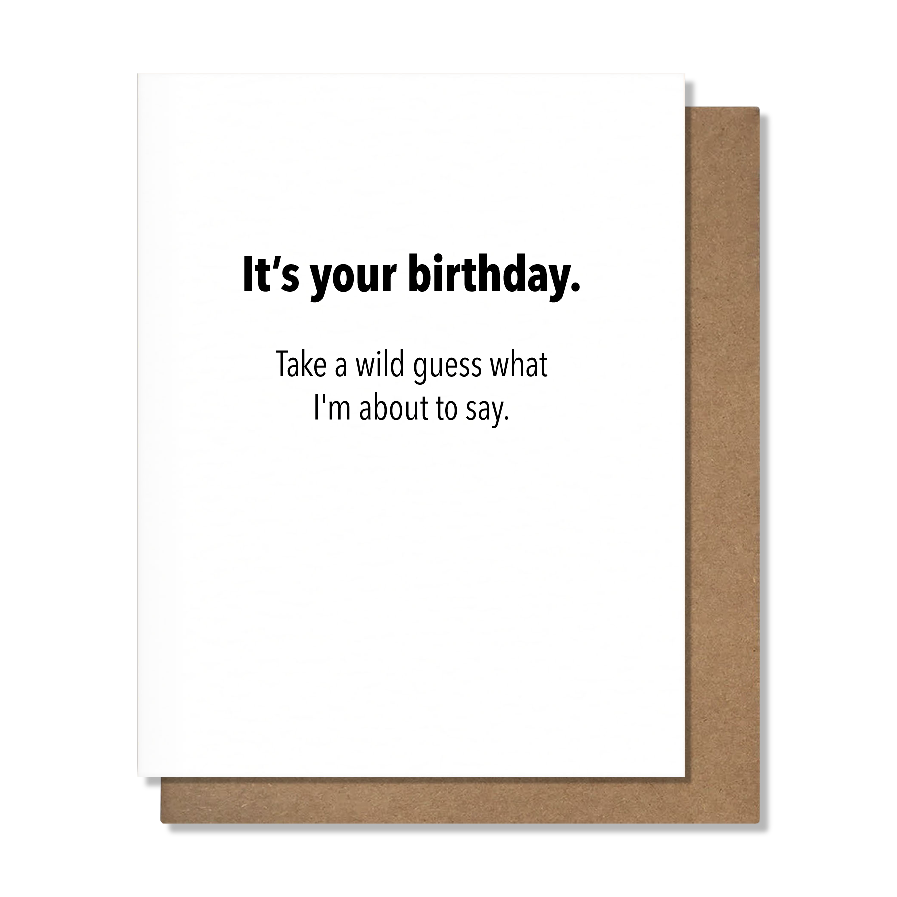 Wild Guess Card