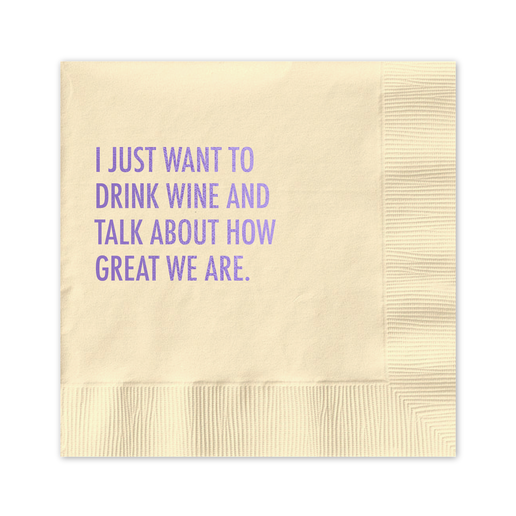Wine & Great Cocktail Napkin