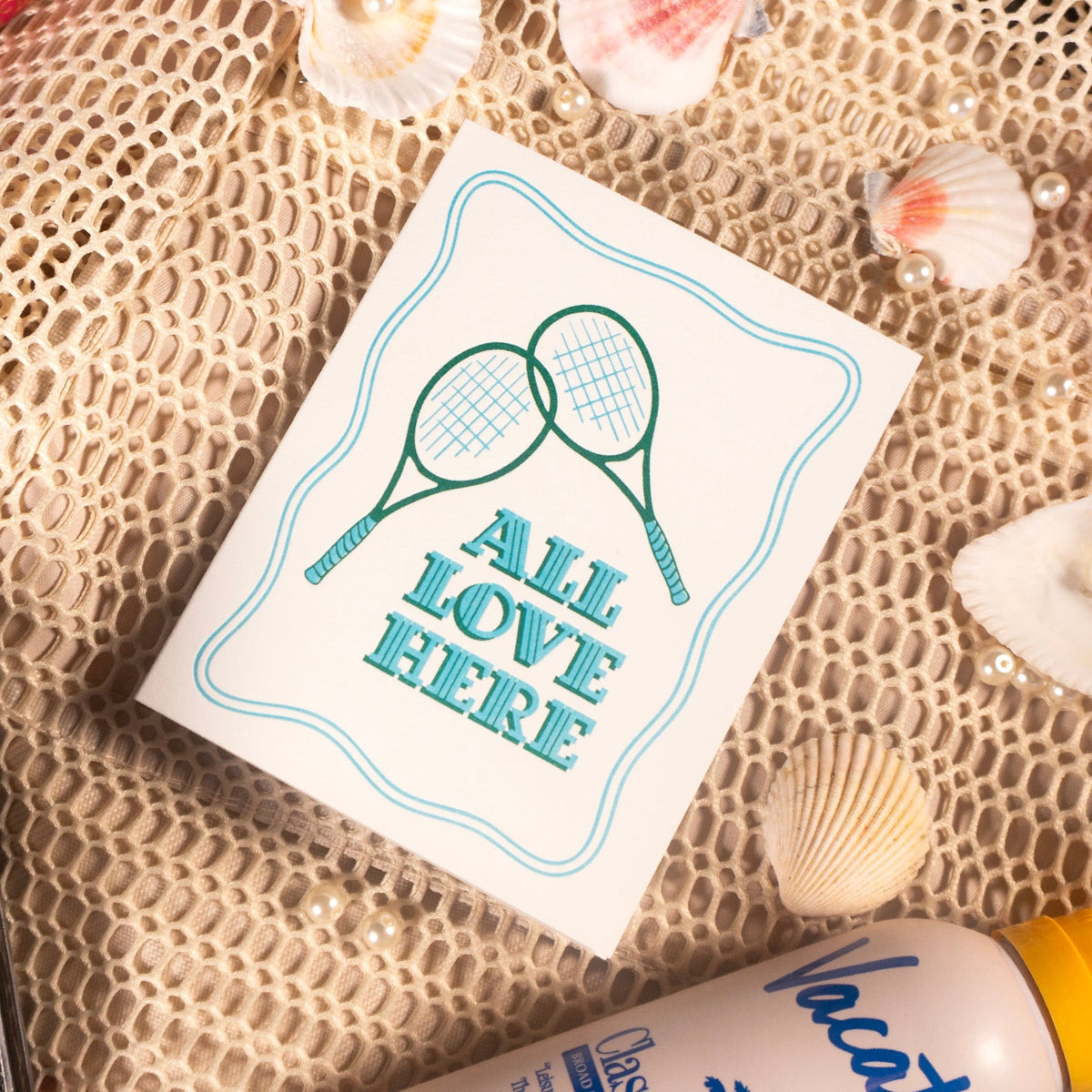 Tennis Love Card