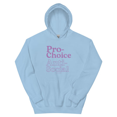 Pro-Choice Anti Social Hoodie