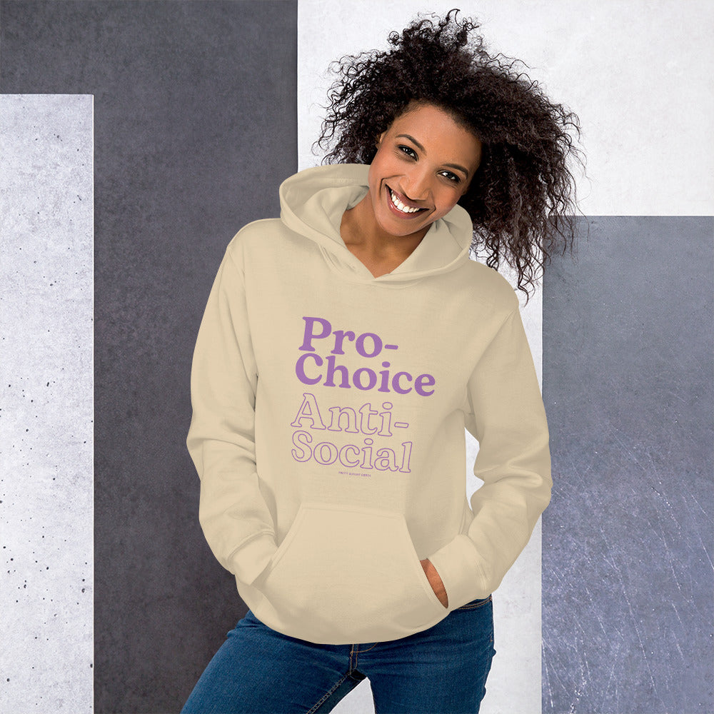 Pro-Choice Anti Social Hoodie