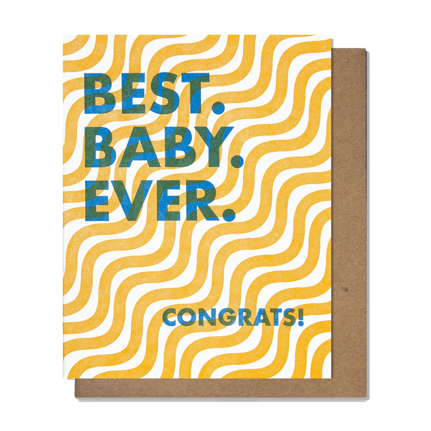 Best Baby Card, Greeting Card, Talking Parents, Congratulations