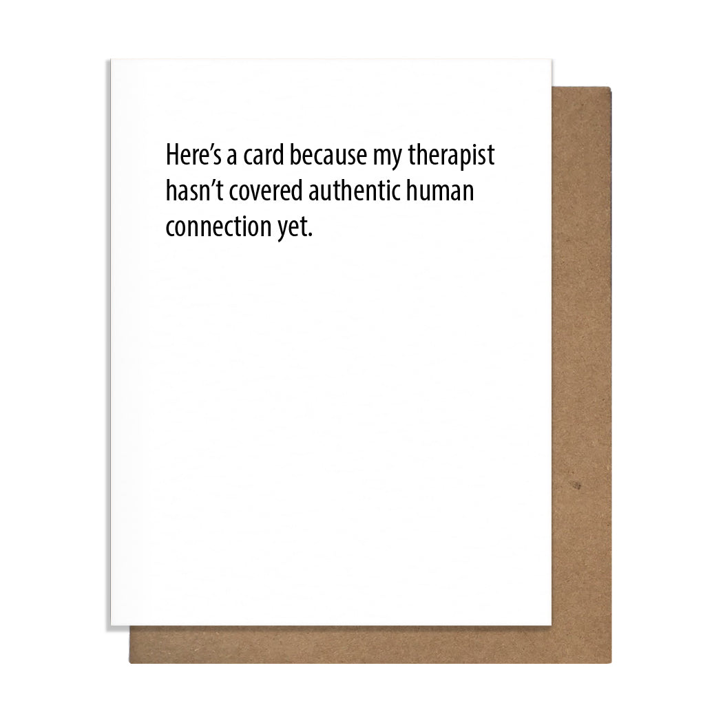 Human Connection Card, Greeting Card, I'm sorry, Mistakes