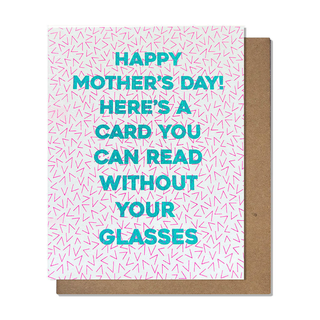 Mom Glasses Card, Greeting Card, Mom