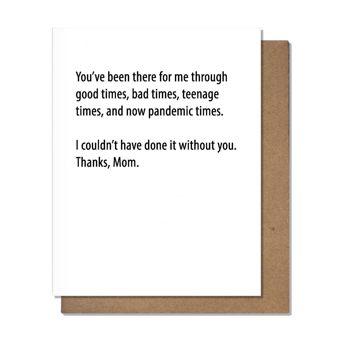 Times Mom Card, Greeting Card, Mom