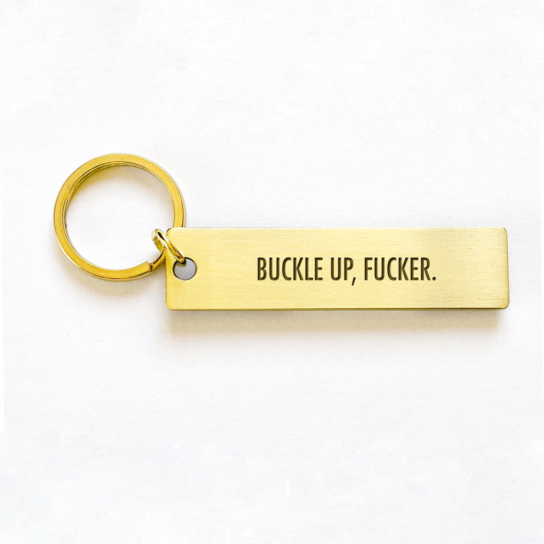 Buckle Up Key Tag