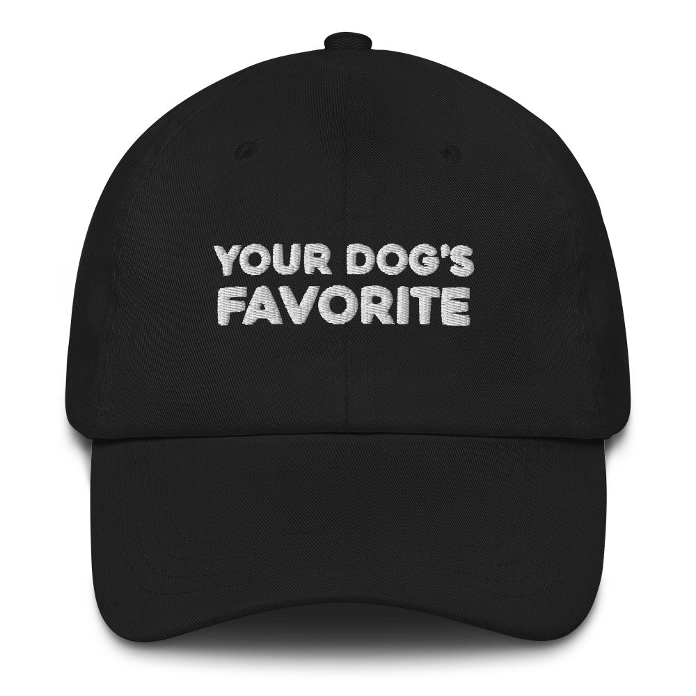 Your Dog's Favorite Unisex Dad Hat (Black), Apparel, , , , , 