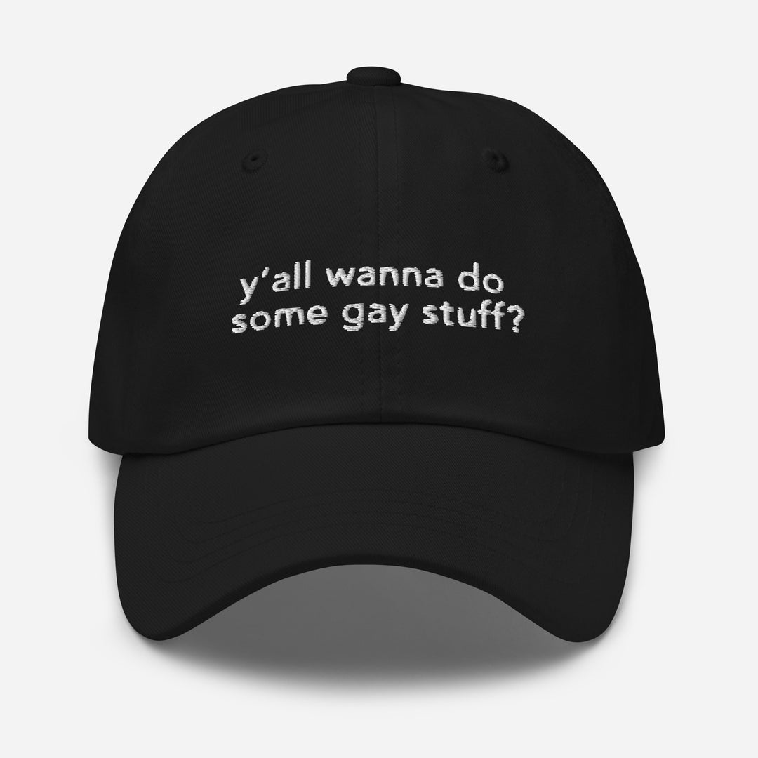 Gay Stuff Unisex Dad Hat (Black), Apparel, , , , , 