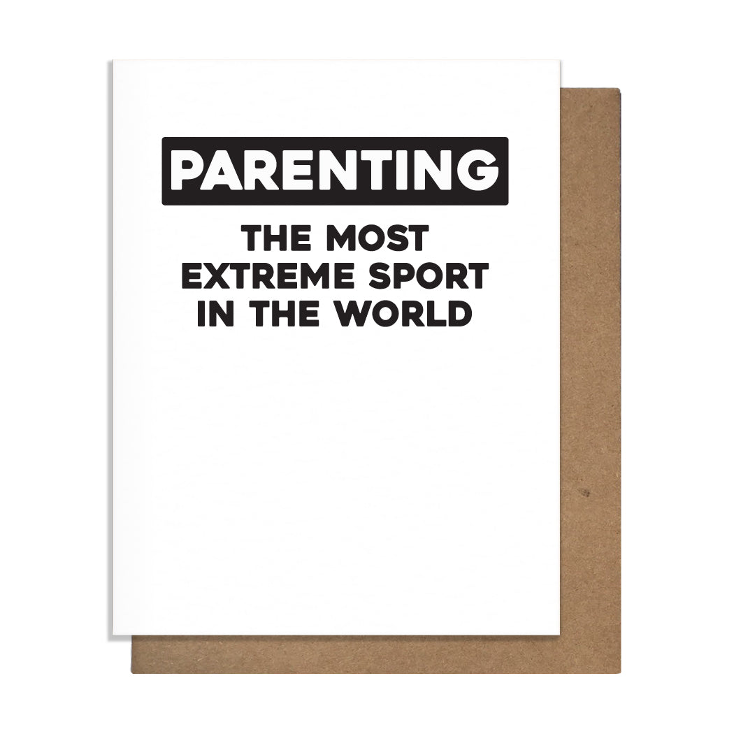 Extreme Parenting Card, Greeting Card, Talking Parents