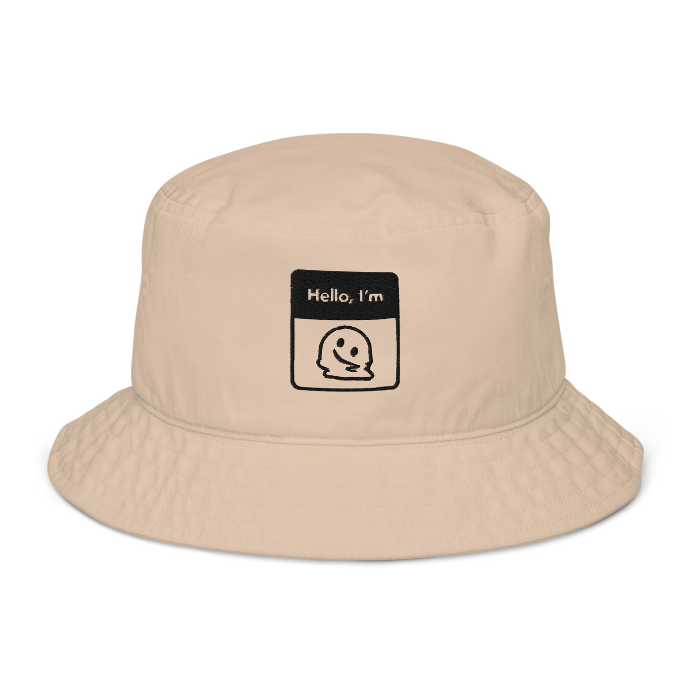 Melting Face Organic bucket hat (Stone), Apparel, , , , , 